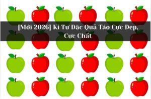 kí tự hình quả táo