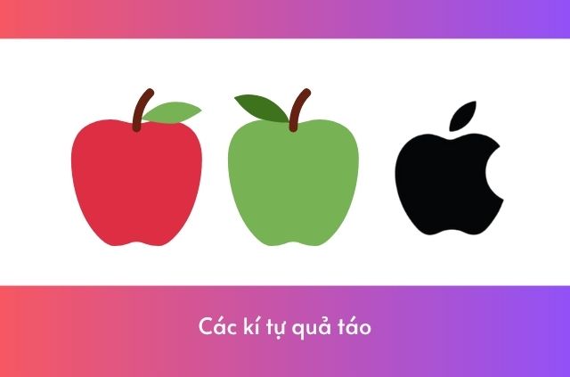 quả táo kí tự 