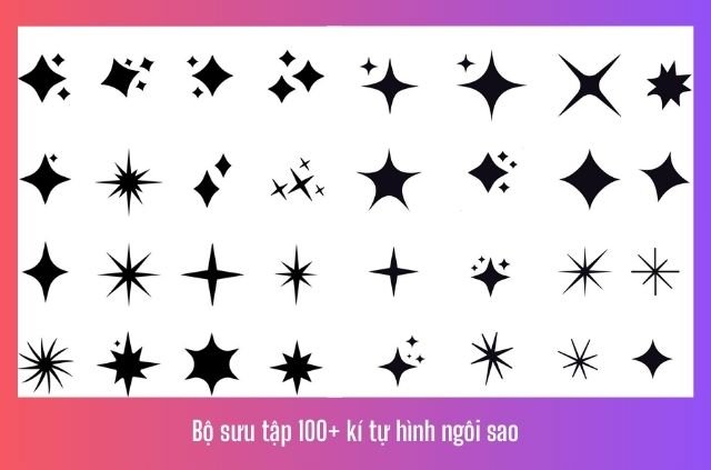 bộ sưu tập kí tự ngôi sao