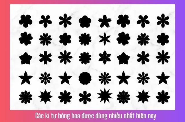 kí tự bông hoa