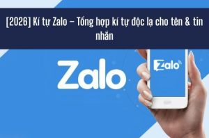 kí tự cho zalo đẹp