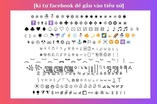 kí tự gắn vào tiểu sử