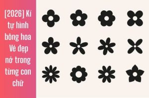kí tự hình bông hoa