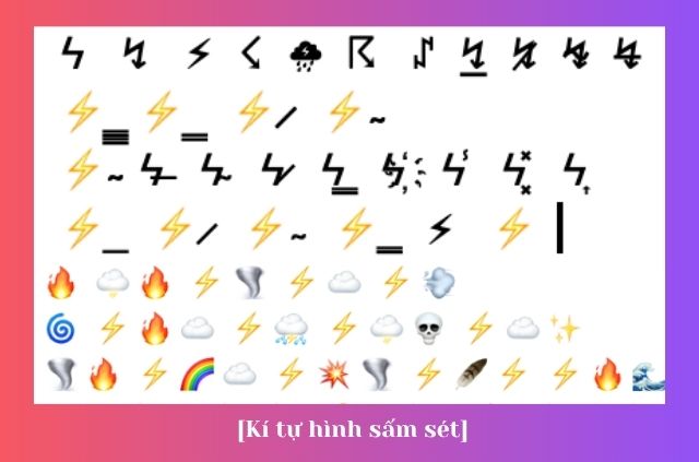 kí tự sấm sét