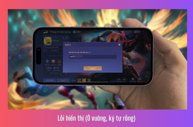 lỗi hiển thị kí tự