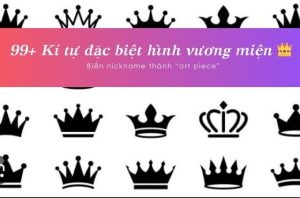 kí tự dạng vương miện