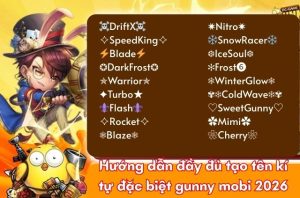 tạo tên kí tự trong gunny mobi