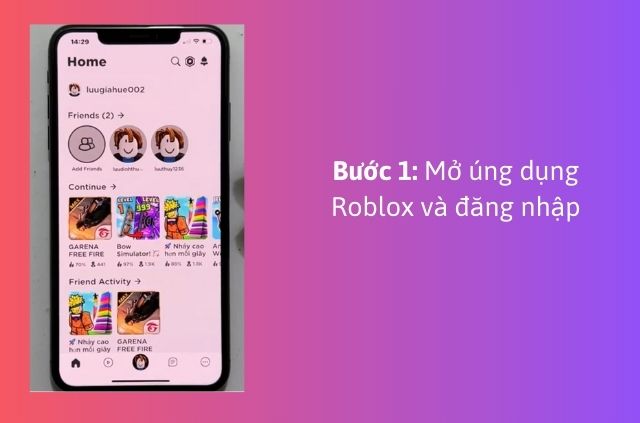 cách đặt tên thêm kí tự trong roblox bước 1