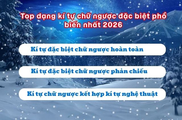 dạng kí tự chữ ngược