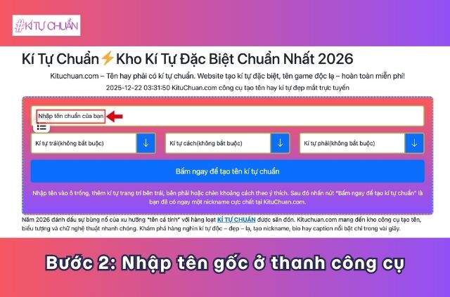 đổi tên kí tự game gunny mobi bước 2