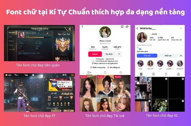 tính năng tool tạo kiểu chữ tại kí tự chuẩn