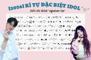 kí tự các idol