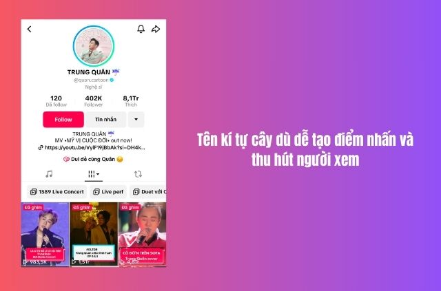 Lợi ích kí tự cái dù tạo điểm nhấn 