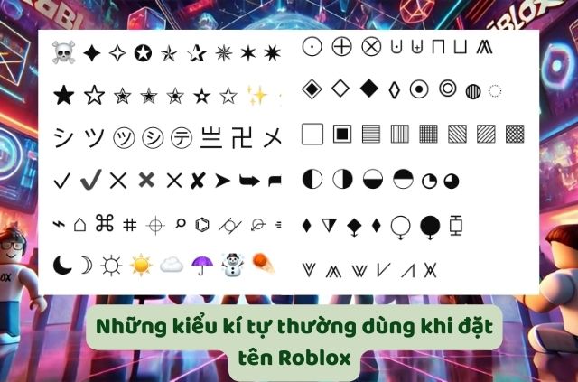 kí tự dùng đặt tên roblox