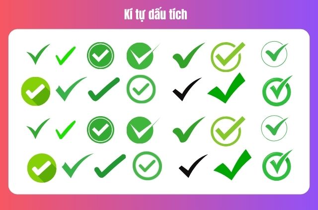 kí tự hình dấu tích