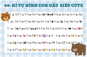 kí tự hình gấu