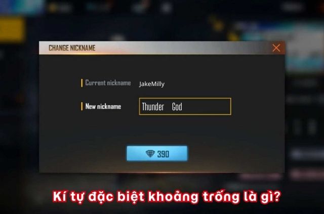 kí tự khoảng trông đặc biệt