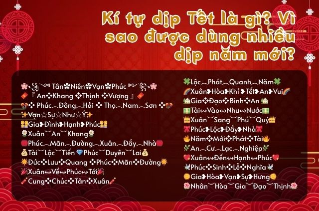 kí tự ngày tết là gì