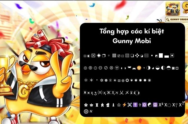 kí tự trong gunny mobi