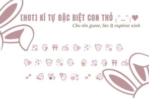 kí tự xinh con thỏ