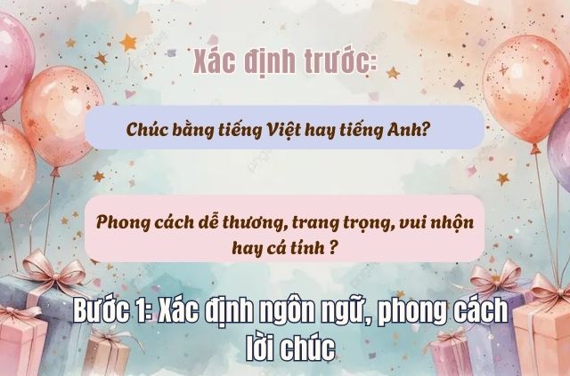 bước 1 trong cách tạo kí tự câu chúc mừng sinh nhật