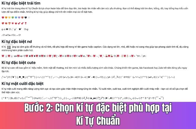 bước 2 tạo kí tự câu chúc mừng sinh nhật