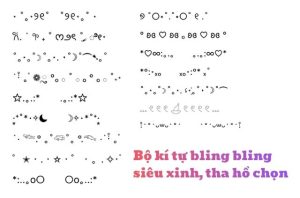 Bộ kí tự đặc biệt bling bling siêu xinh
